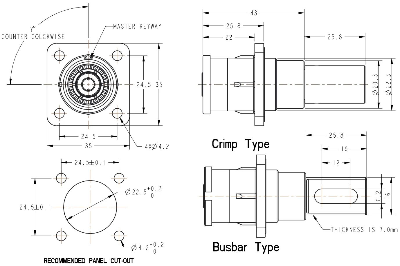 Heavy Duty Sealed Power Connector - one male/female set - Image 5